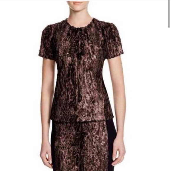 BCBGMaxAzria Tops - BCBG Maxazria fur animal print top